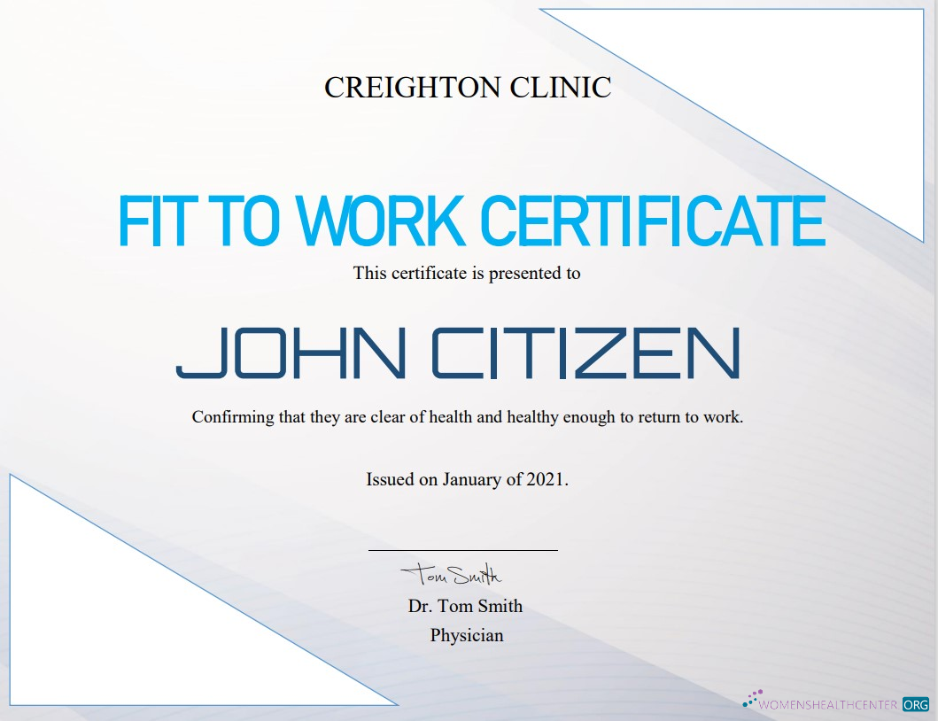 Download USA Fit to Work cert Photoshop template